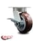 Service Caster 5 Inch Kingpinless Poly on Polyolefin Wheel Swivel Caster with Brake SCC SCC-KP30S520-PPUR-SLB - alternate 3